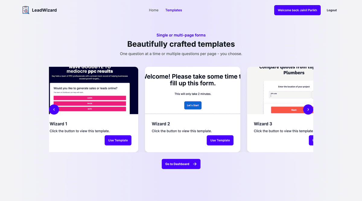 LeadWizard Web App